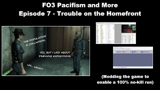 FO3 100 NoKill Mod Part 7  Trouble on the Homefront [upl. by Ainomar495]