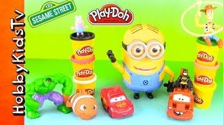 Minion meets PLAYDOH  Mater ABC Hulk SMASH HobbyKidsTV [upl. by Rolandson410]