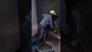 Best way to install ceramic tiles in toilet wallPart 2 [upl. by Orose]