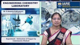 Estimation of Copper by Colorimetric Method by Dr S Anusha Kathyayani [upl. by Durkee]