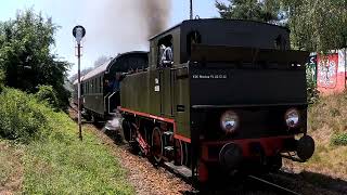 Parowóz TKh 05353 z pociągiem specjalnym na Pikniku rodzinnym DB CARGO Rybnik 2024 [upl. by Bay]