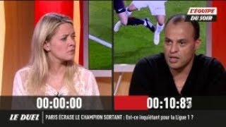 LÉQUIPE  Carine Galli et Saïd Ennjimi débattent sur le PSG [upl. by Atinrev540]