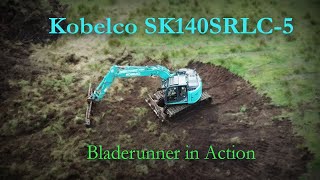 Kobelco SK140SRLC5 Blade Runner in Action [upl. by Walt145]