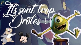 LES 10 PERSONNAGES LES PLUS DRÔLES DE DISNEY  PIXAR  😂 [upl. by Laefar]