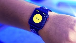 Apple Watch WalkieTalkie app Handson  watchOS 5 Beta 2 [upl. by Anialad]