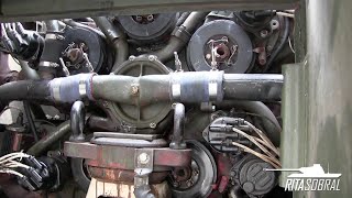 Rare Sherman Firefly MULTIBANK Engine sound [upl. by Saile373]