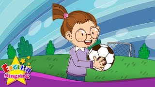 Lets play soccer baseball Suggestion  Education English song with lyrics  Sing a song [upl. by Karlyn]