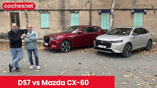 Comparativa Mazda CX60 vs DS 7 2023  Prueba  Test  Review en español  cochesnet [upl. by Drofhsa]