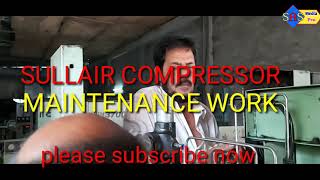 Sullair compressor maintenance work [upl. by Anuaek28]