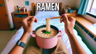 Preparing Ramen Noodles in my Dorm Room [upl. by Anelrats]