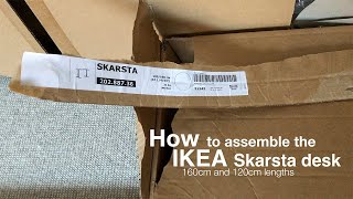 IKEA Skarsta assembly DIY sitstand desk instructions [upl. by Frederick]