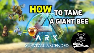 How to Tame A Giant Bee  Ark Survival Ascended  The Island [upl. by Kowalski]