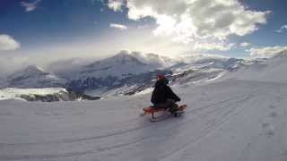 Grindelwald Schlittelbahn  Big Pintenfritz  Longest Sledding  Sledging Run in the World [upl. by Prochora]