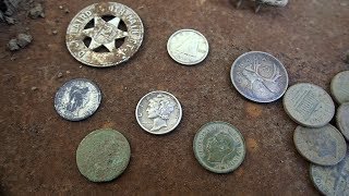 Metal Detecting  Found Unmarked Grave Stones and Colonial Shoe Buckle  Nugget Noggin [upl. by Ruthe]