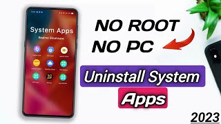 How To Uninstall System Apps  Remove Bloatware In Android Without Root  How to Remove System Apps [upl. by Leggat]