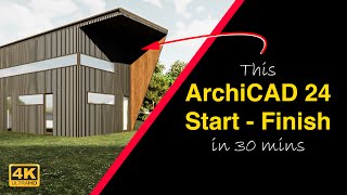 ArchiCAD 24 Start to Finish Tutorial in Under 30 Minutes [upl. by Damha]