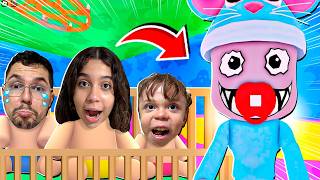 SARAH E ELOAH TENTAM ESCAPAR DO BEBÊ MALUCO  Roblox [upl. by Melborn406]