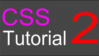 CSS Layout Tutorial  02  Styling the body [upl. by Aleksandr395]