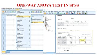 OneWay ANOVA in SPSS [upl. by Orenid415]