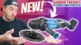 NEW BATTERY POWERED POLISHER FROM HARBOR FREIGHT  Hercules Rotary [upl. by Hgielime]