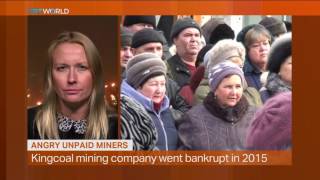 Money Talks Russian miners protest wages [upl. by Nowad]