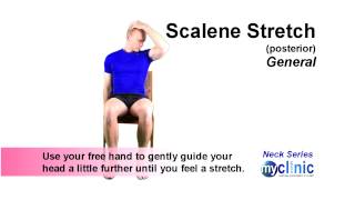 Neck Series  Posterior Scalene Stretch [upl. by Idnahk618]