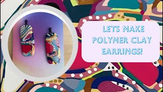 Polymer Clay Earring Making Tutorial [upl. by Enovad801]