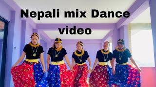 Nepali mix songs Group dance💗 [upl. by Nahoj211]