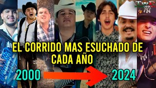 El Corrido Más Escuchado de Cada Año 2000  2024 [upl. by Aielam]