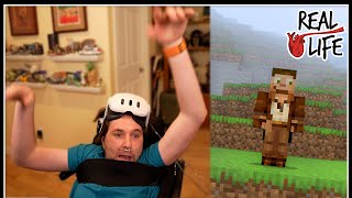 Minecraft Wheelchair VR Gone Wrong  Real Life SMP [upl. by Orvas]