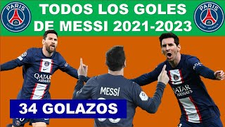 TODOS LOS GOLES DE MESSI CON EL PSG [upl. by Reibaj154]