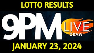 Lotto Result Today 900 pm draw January 23 2024 Tuesday PCSO LIVE [upl. by Kacey]