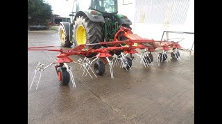 Pottinger 6 Rotor Tedder [upl. by Flip]