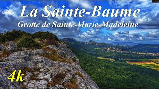 SAINTE BAUME  Grotte Marie Madeleine  Randonnée jusquau sommet de la sainte Baume 4K [upl. by Etana227]