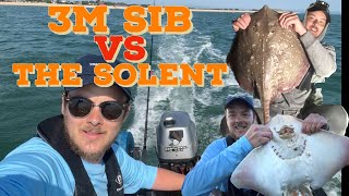 Fishing in a Small 3m Inflatable Boat in the Solent  Small Boat Fishing UK [upl. by Heilman]