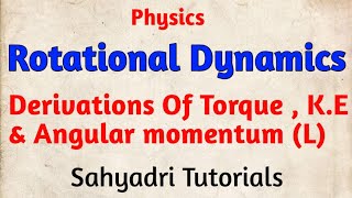 Rotational dynamics class 12 physics chapter 1 Exercise solutions [upl. by Einor339]