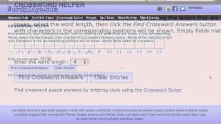 Crossword Solver [upl. by Nnaeitak836]