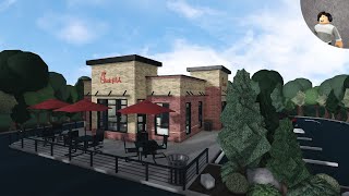 Chick FilA Restaurant  Bloxburg Speedbuild  293K [upl. by Jadd157]