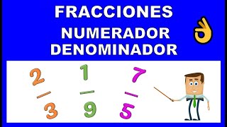 NUMERADOR Y DENOMINADOR DE UNA FRACCION [upl. by Margaretha]