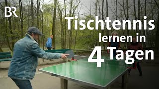 Tischtennis lernen Runde aufs Eckige  Spiel gegen Weltmeister  Sport  freizeit  Reportage  BR [upl. by Rennat]