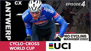 Cyclocross World Cup CX  Hulst  Antwerp  Pro Cycling Manager 2022 [upl. by Gilcrest672]