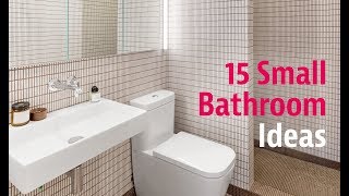 15 Small Bathroom Ideas [upl. by Veno458]