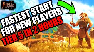 The FASTEST POSSIBLE START for New Players Albion Online Beginners Guide [upl. by Attiuqihc499]