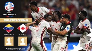 Copa América 2024  Venezuela 1 3  4 1 Canadá  Cuartos de Final [upl. by Ailuy]