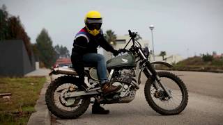 Honda nx 650 Dominator scrambler [upl. by Enimasaj]