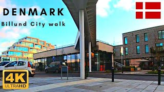 4K UHD  Evening walk at Billund city center  Walking tour Denmark  VIKING TRAILS [upl. by Clance]