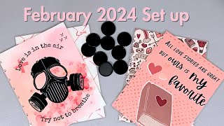 February 2024 Planner Set up  Set up My Planner with Me  Planner Organization  Planner Refresh [upl. by Zosema]