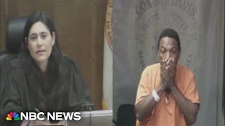 Florida man seen in viral courtroom video returns to jail [upl. by Reeta249]