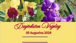 Dagtesten amp Gebed Vrijdag 30 Augustus 2024 [upl. by Iron]