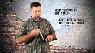 How to use teflon tape [upl. by Bluhm]